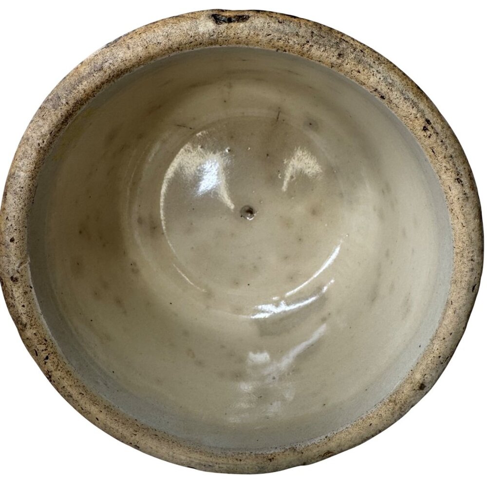Redwing Spongeware Stoneware Bowl Speckled Vintage 7" Diameter Crock Farmhouse E - Picture 2 of 11